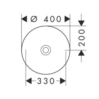 Умивальник на стільницю Axor Suite d400 мм, Brushed… - Фото №2