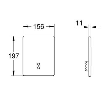 УЦІНКА: Накладна панель Grohe Tectron Skate, хром… - Фото №2