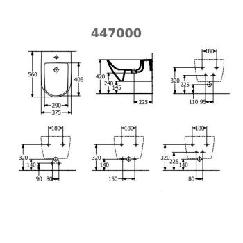 Біде Villeroy&Boch Subway 3.0 37.5x56 см, White Alpin… - Фото №2