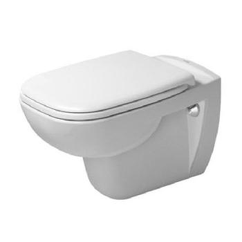 Унитаз подвесной с крышкой Duravit D-Code Rimless 565x400х450 мм, белый (45700900A1)