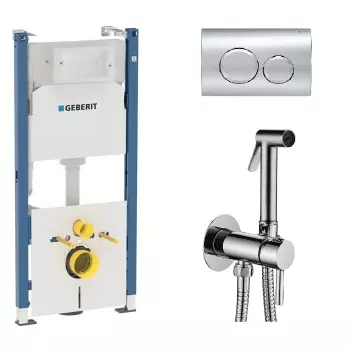 Система інсталяції Geberit Duofix Delta 112 + Клавіша&#8230; - Фото №1