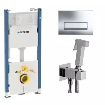 Система інсталяції Geberit Duofix Delta 112 + Клавіша&#8230; - Фото №1