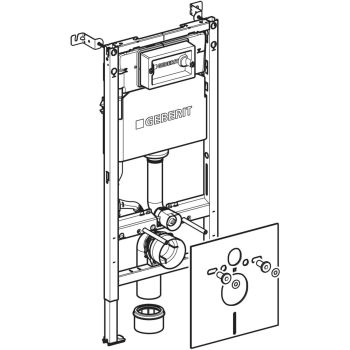 Монтажний елемент Geberit Duofix для підвісного унітазу,&#8230; - Фото №2