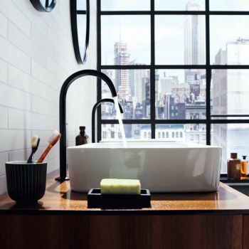 Змішувач для умивальника AXOR ONE Select 260 з донним… - Фото №2