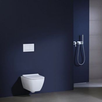 Унитаз подвесной Geberit Smyle Square Rimfree с крышкой… - Фото №2