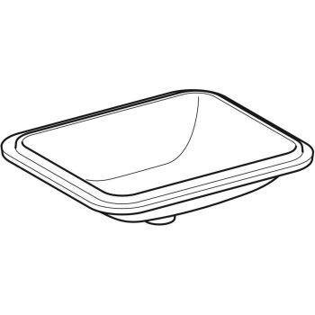 Умивальник вбудований Geberit VariForm 50х49, білий&#8230; - Фото №2