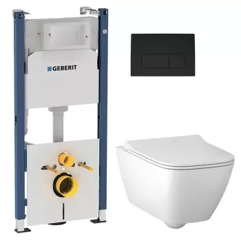 Комплект унитаза подвесного с крышкой Geberit Smyle&#8230; - Фото №1