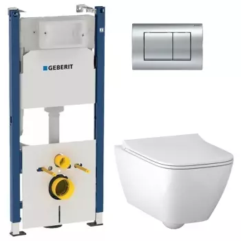Комплект унитаза подвесного с крышкой Geberit Smyle… - Фото №1