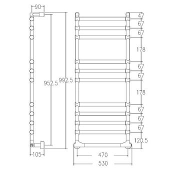 Полотенцесушитель электрический Margaroli Sole 514/11,… - Фото №2