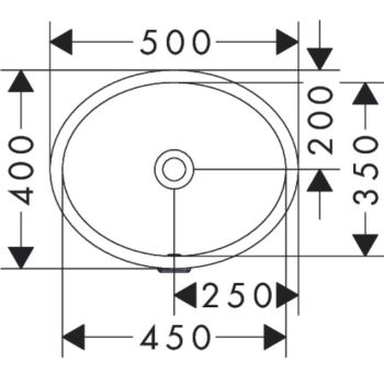 Умивальник під стільницю Hansgrohe Xuniva D 450x350&#8230; - Фото №2