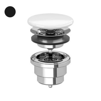 Донний клапан з керамічною кришкою Villeroy & Boch, Ebony (680800S5)