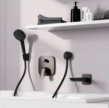 Змішувач для ванни/душа Hansgrohe Logis прихованого… - Фото №2