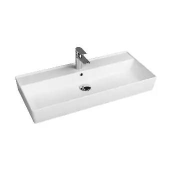 Умывальник Quarter Bath Cross Line 45x100, белый (72CL23100.00.1.3.01) - Фото №1