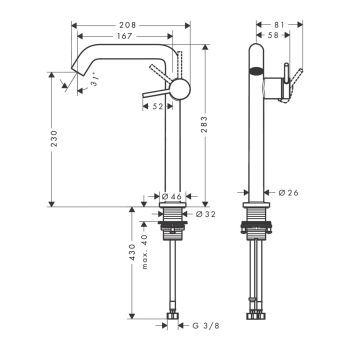 Смеситель Hansgrohe Tecturis S 240 Fine CoolStart… - Фото №2