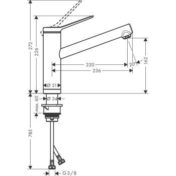 Смеситель для кухни Hansgrohe Zesis M33 160 1jet,… - Фото №2