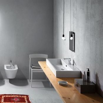 Умивальник GSI Kube накладний 80x47 см, білий (8922011) - Фото №2