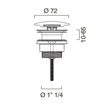 Донний клапан Catalano з керамічною накладкою, для&#8230; - Фото №2