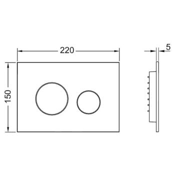 Панель змиву TECE TECEloop 2.0 для унітазу, надтонка,… - Фото №2
