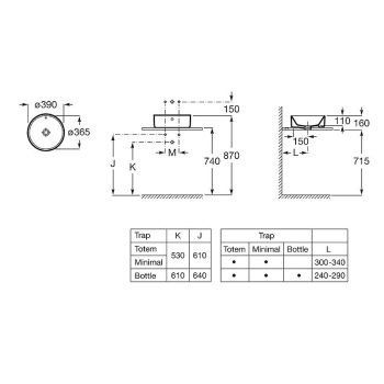 Раковина на стільницю Roca Alter (A3270MJ000)
