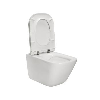 Унитаз подвесной Roca Gap Clean Rim Slim (A34H470000) - Фото №2