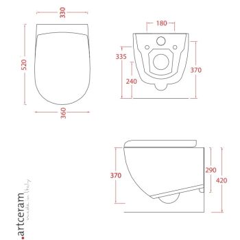 Унитаз подвесной с тонкой крышкой ArtCeram File 2.0… - Фото №2