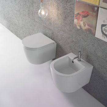 Біде підвісне Globo Forty3, білий (FOS12BI) - Фото №2