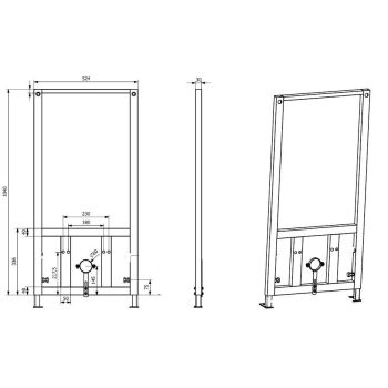 Інсталяція для біде Quarter Bath (GRZ4109)