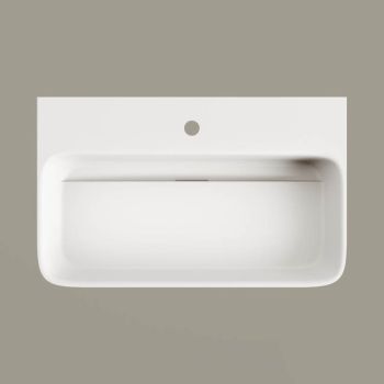 Умивальник підвісний PAA Quadro, литий камінь, 70х43,&#8230; - Фото №2