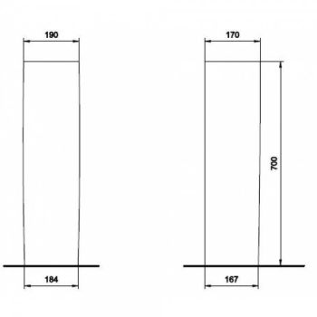 УЦІНКА: П'єдестал Kolo Primo, білий (K87000) - Фото №2
