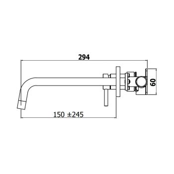 Смеситель для раковины Paffoni Light (LIG 103 CR 70) - Фото №2