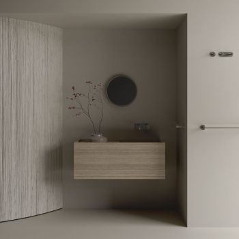 Умивальник підвісний Luxestone 110x40x50 см із керамограніту&#8230; - Фото №2