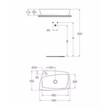 Умивальник на стільницю Ideal Standard Simply Uintensive&#8230; - Фото №2