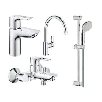 Комплект для ванны/кухни Grohe BauLoop 4 в 1, хром&#8230; - Фото №1