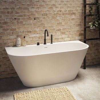Ванна зі штучного каменю PAA Deco Wall пристінна, 166х81, Matte Caffelatte (VADEWAS_04)