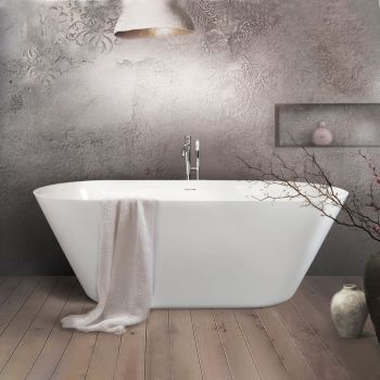 Ванна зі штучного каменю PAA Storia, 167х72,5 см, що окремо стоїть, Glossy Alpine White (VASTO_00)