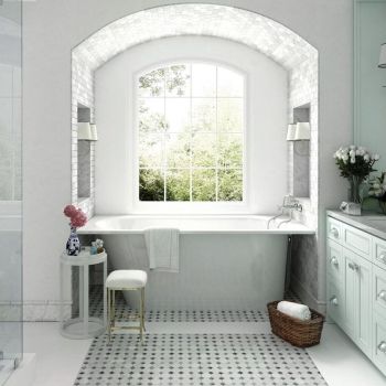 Ванна зі штучного каменю PAA Vario M, пристінна, 160х75, Glossy Alpine White (VAVARM_00)