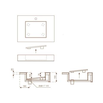 Додатковий отвір під змішувач за необхідності Luxestone&#8230; - Фото №2