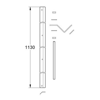 Комплект для кутового монтажу систем інсталяції GROHE… - Фото №2