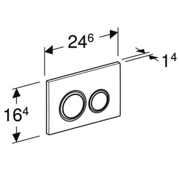 Клавіша змиву Geberit Sigma21 (115.651.JV.1)