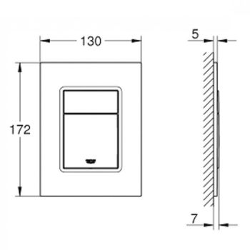 Клавіша змиву Grohe Skate Cosmopolitan S (37535AL0) - Фото №2