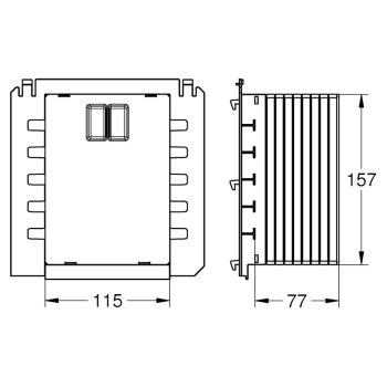 Ревізійний короб для кріплення малих панелей змиву… - Фото №2