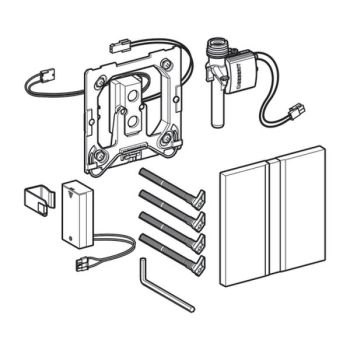 Система електронного управління змивом пісуару Geberit 50, живлення від мережі (116.026.QF.1)