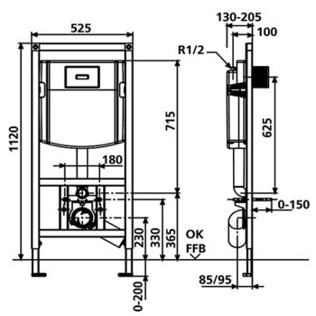 Інсталяція для унітазу Sanit Ineo Plus 450 (90.733.00.S004)
