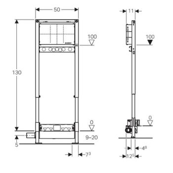 Інсталяція Geberit Duofix для душових систем (111.580.00.1)