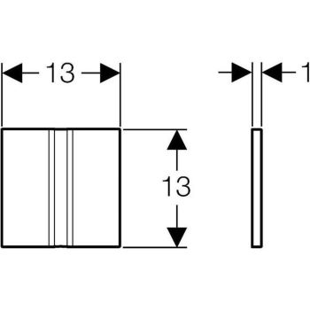 Система електронного управління змивом пісуару Geberit 50, живлення від мережі (116.026.QD.1)